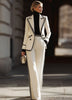 Chloe | Women's Double Breasted Suit Set Structured Blazer Wide Leg Pants