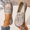 Evelyn | Women's Embroidered Floral Slip-On Loafers