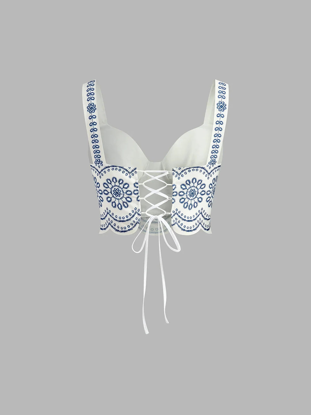 Embroidered Crop Top and Maxi Skirt Co-Ord