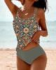 Emma | Women's High-Waisted Printed Two-Piece Tankini