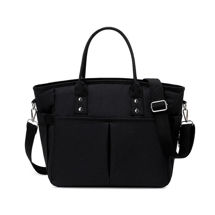 Women's Insulated Lunch Bag Tote with Shoulder Strap and Front Pockets