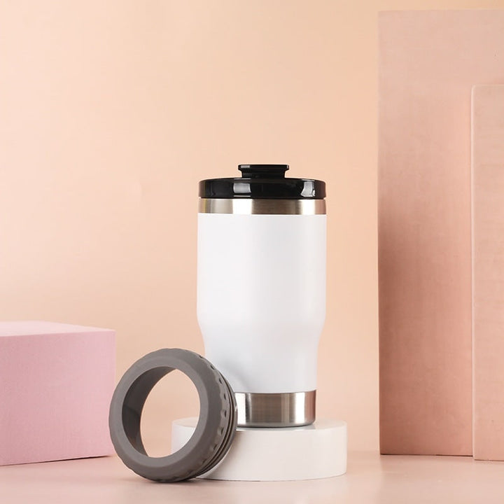 Insulated Travel Mug and Coffee with Stainless Steel Leak Proof Lid Non-Slip Silicone Ring
