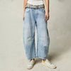 Layla | Women's Mid-Rise Heavyweight Denim Cropped Barrel Leg Jeans