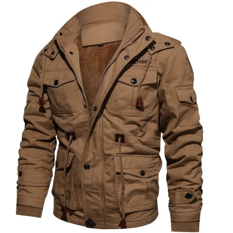 Women's Utility Field Jacket with Sherpa Lining