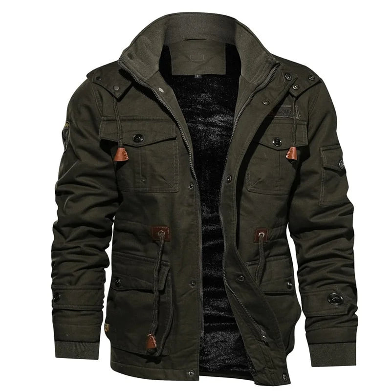 Women's Utility Field Jacket with Sherpa Lining