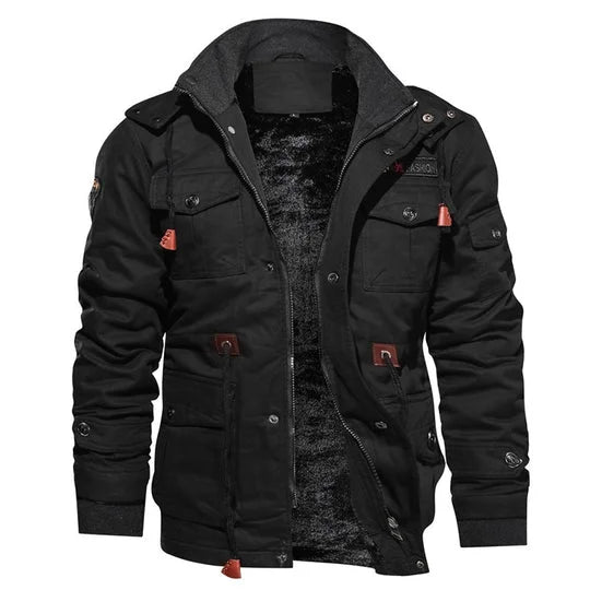 Women's Utility Field Jacket with Sherpa Lining