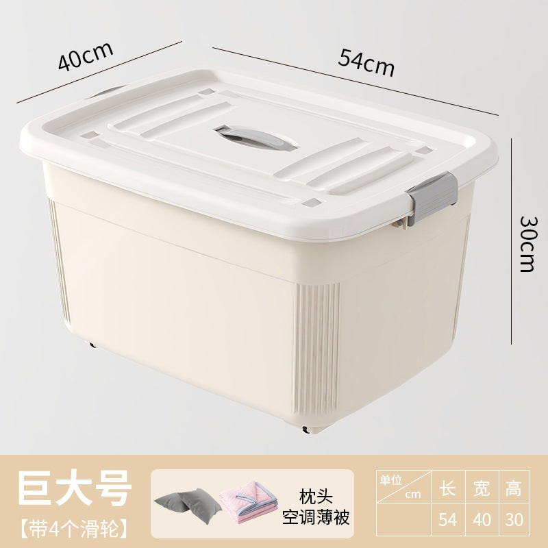 Plastic Storage Bin with Latching Lid Stackable Design and Carrying Handle Totes