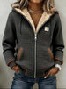Sherpa-Lined Quilted Hooded Jacket