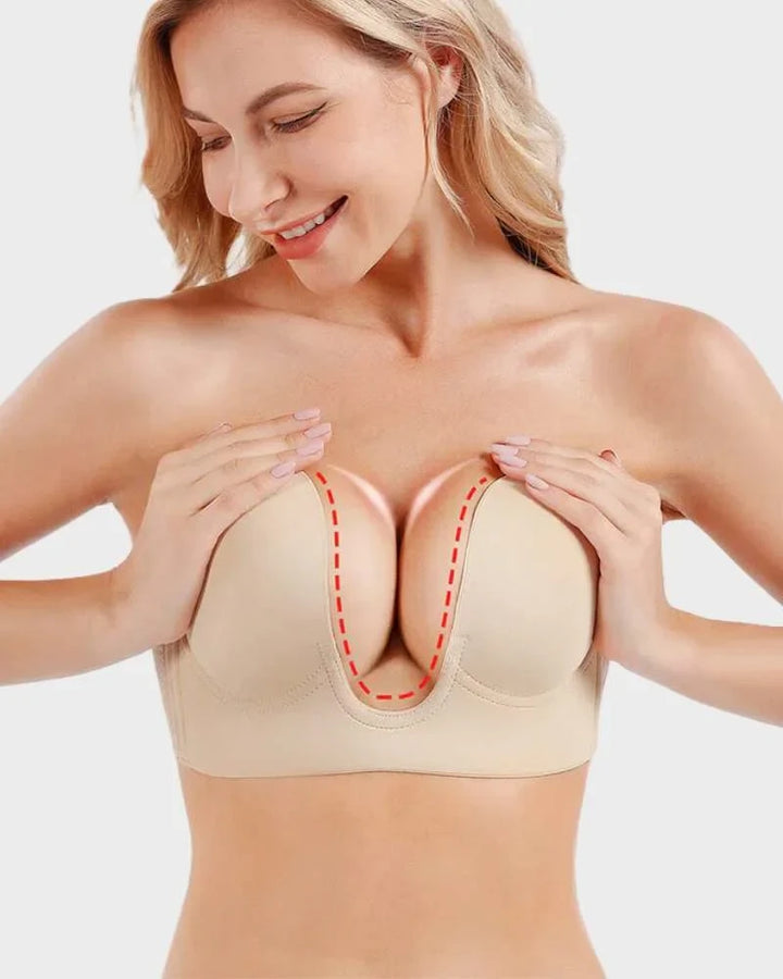 Strapless Backless Self-Adhesive Push-Up Bra