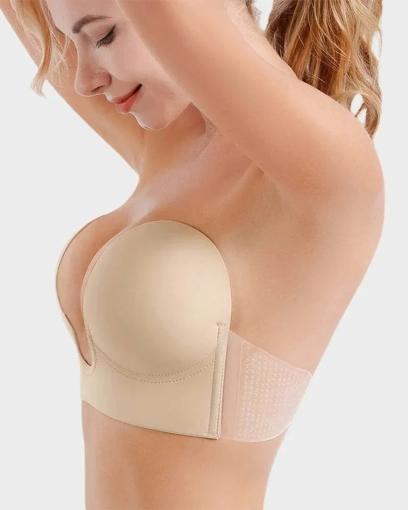 Strapless Backless Self-Adhesive Push-Up Bra
