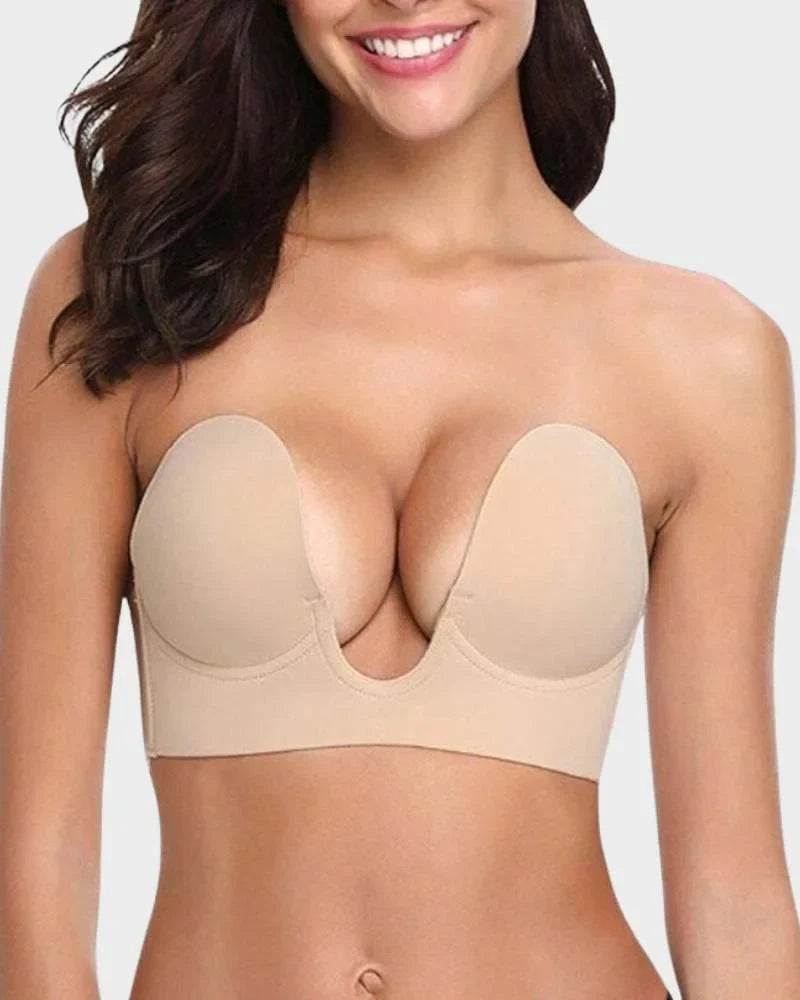 Strapless Backless Self-Adhesive Push-Up Bra
