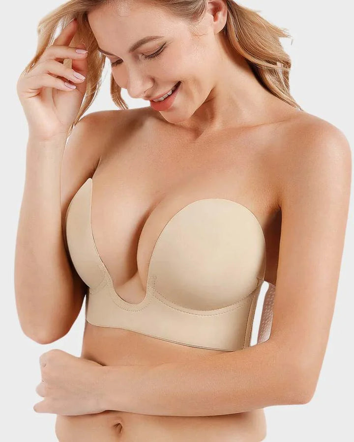 Strapless Backless Self-Adhesive Push-Up Bra