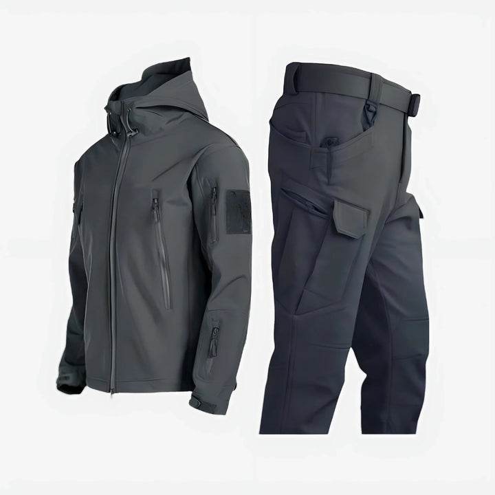 Waterproof Hooded Jacket and Cargo Pant Tactical Set