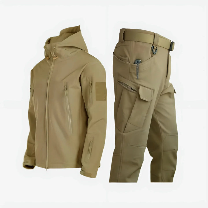Waterproof Hooded Jacket and Cargo Pant Tactical Set