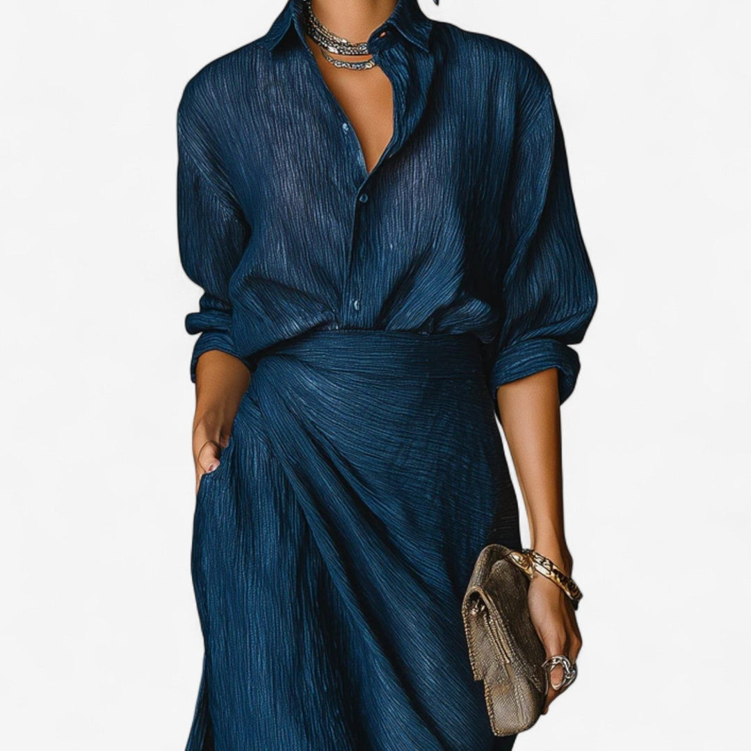 Wrap Maxi Shirt Dress for Women