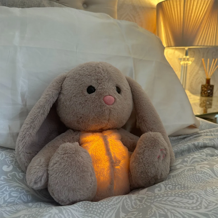 Cuddly Friend with Simulated Breathing & Night Light | Stress Relief