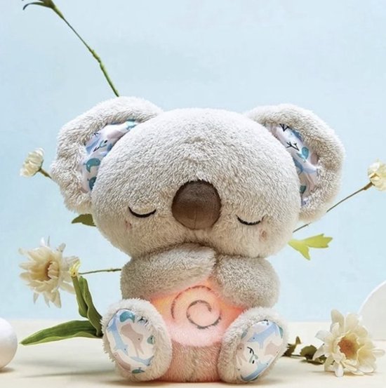 Cuddly Friend with Simulated Breathing & Night Light | Stress Relief
