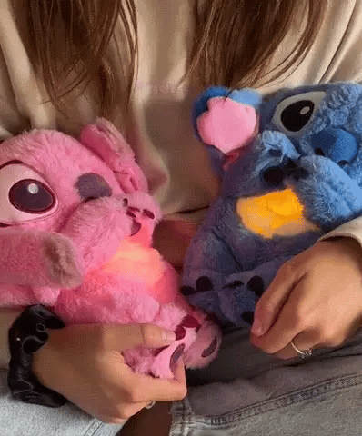 Cuddly Friend with Simulated Breathing & Night Light | Stress Relief