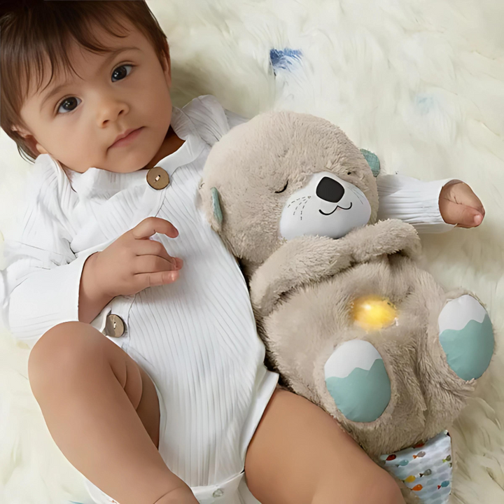 Cuddly Friend with Simulated Breathing & Night Light | Stress Relief